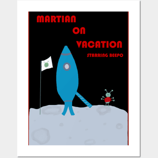 Martian on Vacation Posters and Art